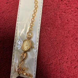 Laminated 14k gold women’s watch